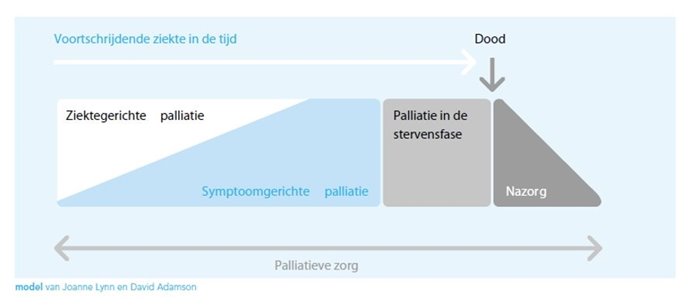 Figuur 1. Grafische weergave van de term palliatieve zorg